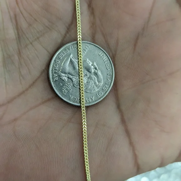 10kt Real Gold Franco Chain 1.4mm 20 inches